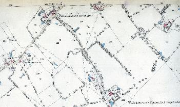 The eastern part of Cotton End Road in 1883